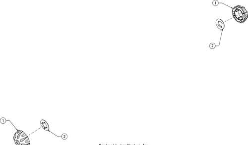 Hubcap Diagram and Parts List for XT1-GT50KH (14AQA3CQ056)(2017) Cub Cadet Lawn Tractor